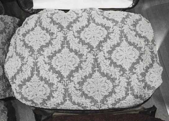 Фото Жаккардовый чехол для углового дивана + кресло Без Юбки Turkey № 18 Серый