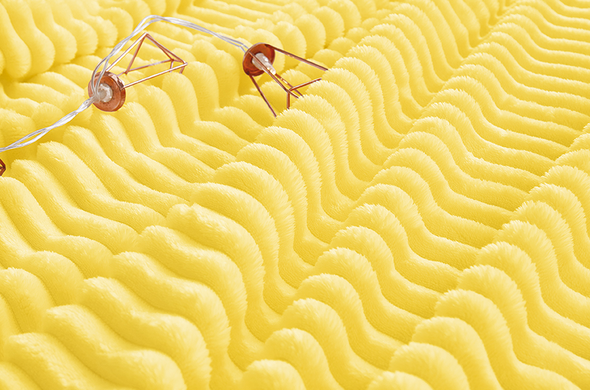 Фото Плед Wellsoft однотонный флисовый ТМ TAG Жёлтый