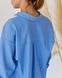 Фото №6 з 10 товару Жіночий лляний костюм Шорти + Сорочка Блакитний Джинс 055/21 джинс