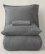 Фото №8 з 11 товару Постільна білизна Loom And Flow Stonewashed Варена Бавовна Jadora Grey ТS41589