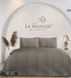 Фото №3 з 3 товару Комплект постільної білизни з мусліну La Maison Muslin Tencel Kortez Brown 100% Бавовна