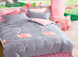 Фото №1 из 3 товара Комплект постельного белья ТМ TAG Ранфорс Звёздный Фламинго R7452