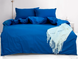 Фото №1 з 3 товару Комплект постільної білизни ТМ Tag Ранфорс 100% Бавовна Princess Blue Королівський Синій TAG(1,5-sp)-844