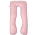 Фото №4 з 7 товару Наволочка на подушку для вагітних Ideia Comfortable U-Shaped Рожево-сірий