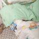 Фото №6 з 11 товару Комплект білизни в дитяче ліжечко Viluta Сатин Твіл №638 простирадло на резинці