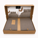 Фото №2 з 3 товару Комплект постільної білизни з мусліну La Maison Muslin Tencel Kortez Brown 100% Бавовна