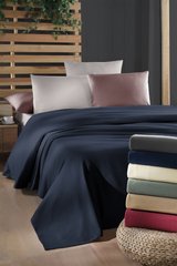 Фото Комплект постельного белья с покрывалом-пике Soft Dark Blue