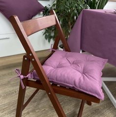 Фото Подушка декоративная для стула Прованс Однотонный Фиолетовый