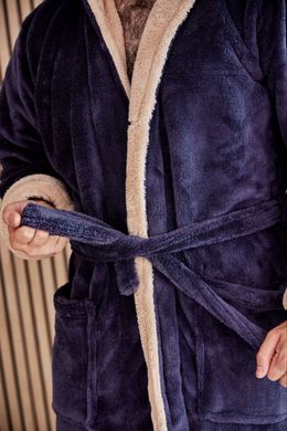 Фото Чоловічий халат з каптуром Welsoft Графіт 4002