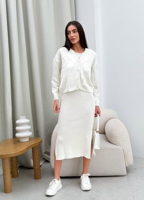 Фото Жіночий в&rsquo;язаний кардиган Grace Молочний 035647 035648
