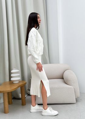 Фото Жіночий в&rsquo;язаний кардиган Grace Молочний 035647 035648