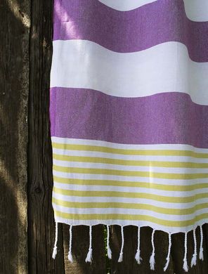 Фото Пляжное полотенце пештемаль Barine Pestemal Journey Olive-Purple