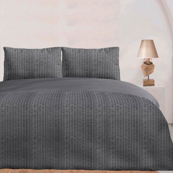 Фото Комплект постільної білизни з мусліну La Maison Muslin Tencel Kortez Grey 100% Бавовна