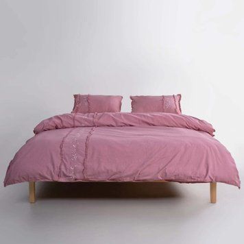 Фото Постельное белье Limasso Stonewashed Вареный Хлопок Lucyna Old Rose