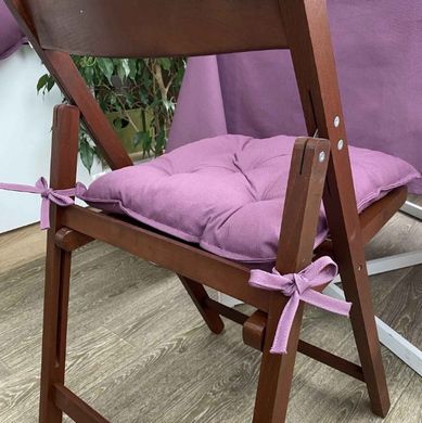 Фото Подушка декоративна для стільця Прованс Однотонний Фіолетовий