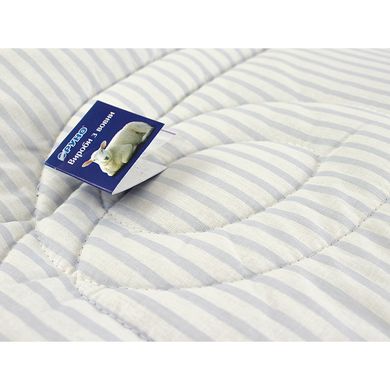 Фото Очень теплое шерстяное одеяло Blue Stripes Руно