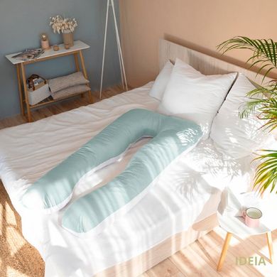 Фото Наволочка на подушку для беременных Ideia Comfortable U-Shaped Бело-мятный