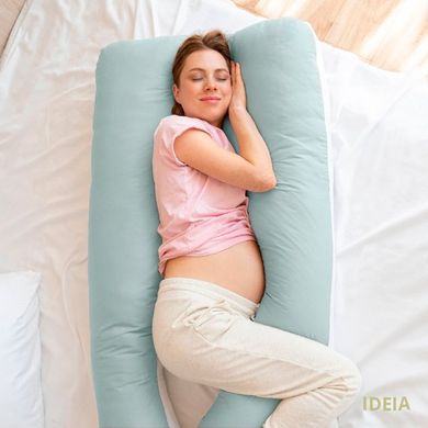 Фото Наволочка на подушку для беременных Ideia Comfortable U-Shaped Бело-мятный