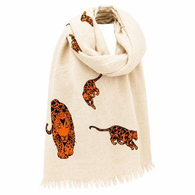 Фото Пляжный муслиновый пештемаль 100% Хлопок Aurelia Muslin Wild Leopard