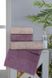 Фото №3 з 3 товару Набір з 4-х махрових рушників Altinbasak Lisa Beige Purple 100% Бавовна m018709 m018710  lisa 2