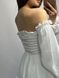 Фото №8 з 11 товару Муслінова біла сукня з довгим рукавом V.Velika 121/23 білий