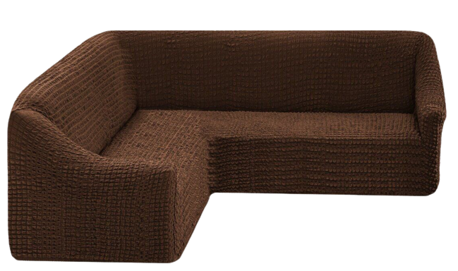 Фото Чохол для кутового дивана без спідниці Turkey 1 Шоколад
