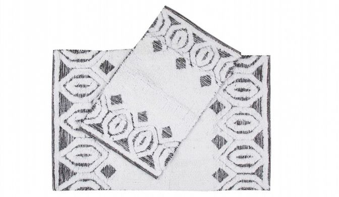 Фото Набір прямокутних килимків у ванну Irya 100% Бавовна Sherry Gri Сірий