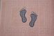 Фото №3 з 3 товару Рушник-килимок для ніг махровий 100% Бавовна 650 г Пудра Ніжки
