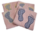 Фото №1 з 3 товару Рушник-килимок для ніг махровий 100% Бавовна 650 г Пудра Ніжки