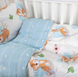 Фото №5 з 12 товару Комплект білизни в дитяче ліжечко Viluta Сатин Твіл №637 простирадло на резинці