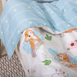 Фото №8 з 12 товару Комплект білизни в дитяче ліжечко Viluta Сатин Твіл №637 простирадло на резинці