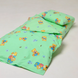 Фото №1 из 5 товара Комплект постельного белья в детскую кроватку Viluta Ранфорс №6112 Зеленый