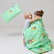 Фото №5 з 5 товару Комплект постільної білизни в дитяче ліжечко Viluta Ранфорс №6112 Зелений