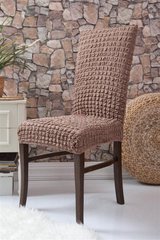 Фото Набір 6 шт натяжних чохлів для стільців без спідниці Turkey № 2 Сіро-коричневий