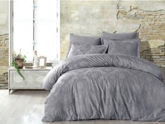 Фото Комплект постельного белья Dantela Vita Сатин Жаккард Louisa Antrasit Темно-серый