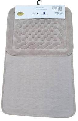 Фото Набір килимків у ванну 100% Бавовна Cotton Mat Світло-коричневий