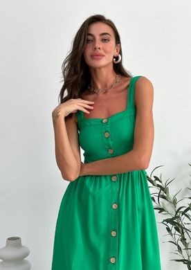 Фото Жіноча бавовняна сукня на гудзиках Прованс Зелене Яблуко