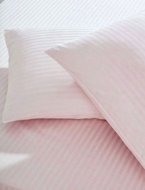Фото Комплект постельного белья Massimo Monelli Stripe Saten Pembe Розовый
