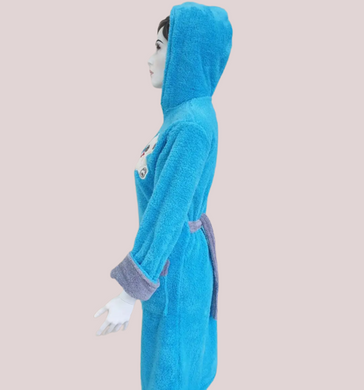 Фото Жіночий довгий махровий халат на блискавці Welsoft Zeron Бірюзовий
