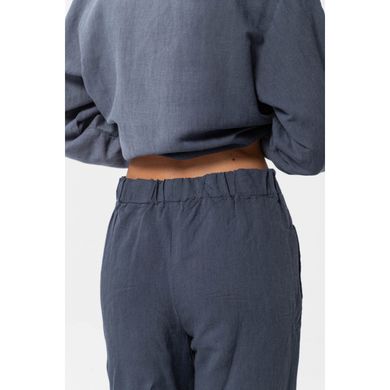 Фото Женские штаны из льна Bruma Оversize Синие