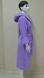 Фото №2 из 5 товара Женский длинный махровый халат c капюшоном Welsoft Zeron Лиловый