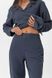 Фото №4 из 9 товара Женские штаны из льна Bruma Оversize Синие
