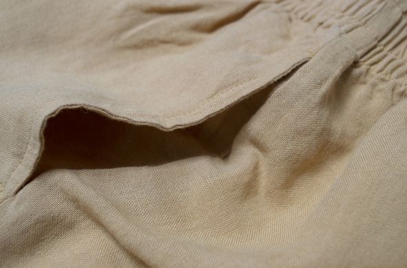 Фото Женские горчичные шорты из льна Bruma Оversize