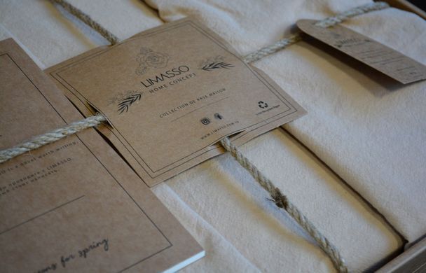 Фото Комплект постельного белья Limasso Stonewashed Вареный Хлопок Standart Akdeniz Bej