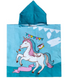 Фото №1 из 2 товара Детское махровое полотенце-пончо с капюшоном Home Brand Единорог Голубое
