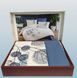 Фото №2 из 4 товара Комплект постельного белья с вышивкой Сатин Delux Zeron Синий Лес