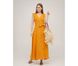 Фото №3 из 7 товара Женское длинное льняное платье SoundSleep Linen Горчичное