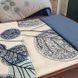 Фото №3 из 4 товара Комплект постельного белья с вышивкой Сатин Delux Zeron Синий Лес