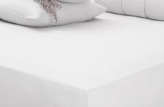 Фото Однотонная трикотажная простынь на резинке Othello Cottonflex Белая