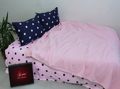 Фото Комплект постельного белья ТМ Tag Pike Points с Вафельным Пике Розовый NP-12